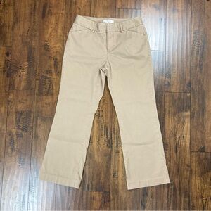G.H. Bass & Co. Stretch Brown Chino Ankle Pants Hook Eye Women’s Size 8.